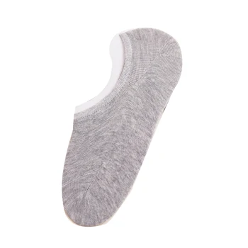 

5 Pairs Wothout Press Sports Men Invisible Socks Casual Sweat Absorbing Cotton Blend Boat Sneaker Non Slip Comfortable Soft
