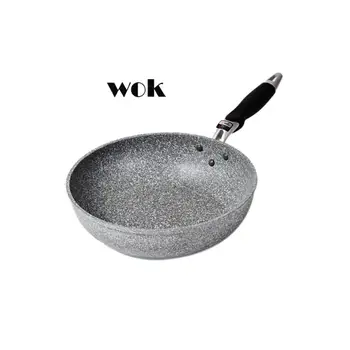 

Frying Pan Coating 5 Layers Bottom Soft Handle Aluminum Dishwasher Safe Cooking Pan Set for Induction Cooker Gas Stove