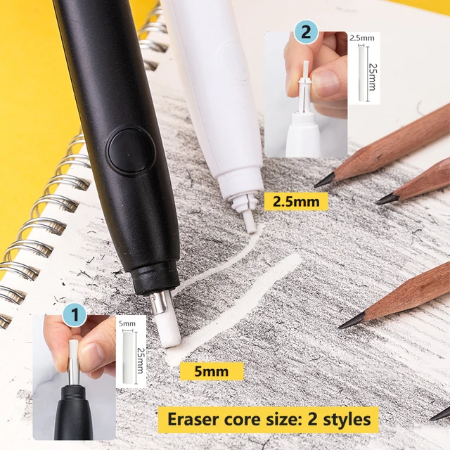 Deli Electric Eraser Refill 2.5/5mm kawaii Kneaded Erasers For Pencils –  AOOKMIYA
