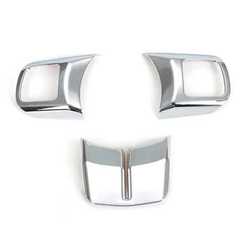 

for Jeep Wrangler Patriot Compass Cherokee 2011+ Car Interior Steering Wheel Decoration Cover Trim Frame Stickers