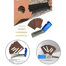 Ensemble de polissage de guitare de haute qualité, 1 ensemble de papier de verre en métal à Surface lisse pour outil de réparation de guitare