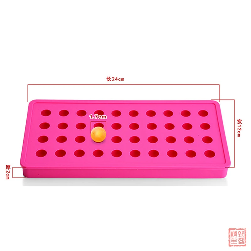 1 шт. 40 отверстия силиконовой формы льда круглый кубик мини льда мяч производитель льда Куб лотки формы Сфера ледяной формы производитель кухонные принадлежности