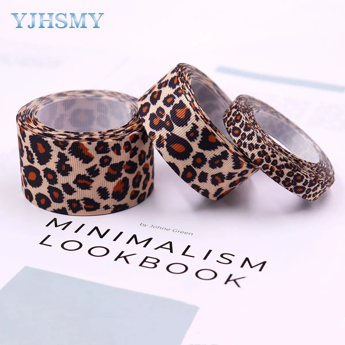 Leopard Print Grosgrain Ribbon 5 Yards Craft Ribbon for Hair Bows Headbands Making and Craft Wrapping ribbon decoration ribbon supplies grosgrain ribbon