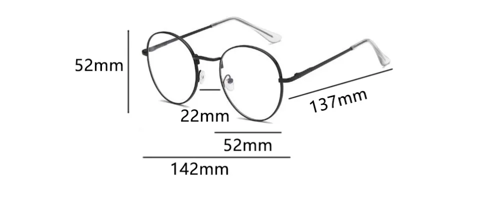 Готовые Очки для близорукости, женские и мужские, синий светильник, блокирующие прозрачные круглые очки, металлическая оправа для очков, ретро очки для компьютера