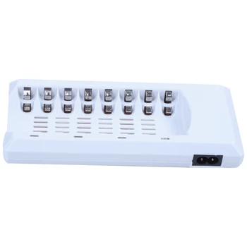 

Eu Plug,8 Slots 8 Channels 8 Ports 1.6V Nizn 1.2V Nimh Rechargeable Aa Aaa Battery Charger , With Led Auto Transfer Quick Chargi