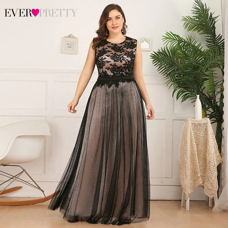 Plus Size Burgundy Prom Dresses Long Ever Pretty A-Line Lace Sleeveless Sashes Prom Dresses for Women Elegant Party Gowns 2020