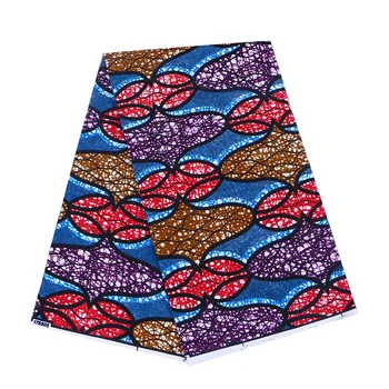 

2019 New Design Dutch Wax Fabric 100% Cotton For Party Dress Ankara Fabric High Quality African Wax Prints Fabric 6 yards