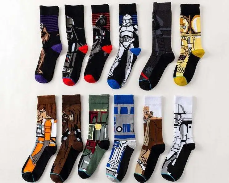 Чулки из фильма «Звездные войны», Мастер Йода R2-D2, носки для костюмированной вечеринки, носки для косплея, носки для мужчин и женщин, носки для весны, осени и зимы