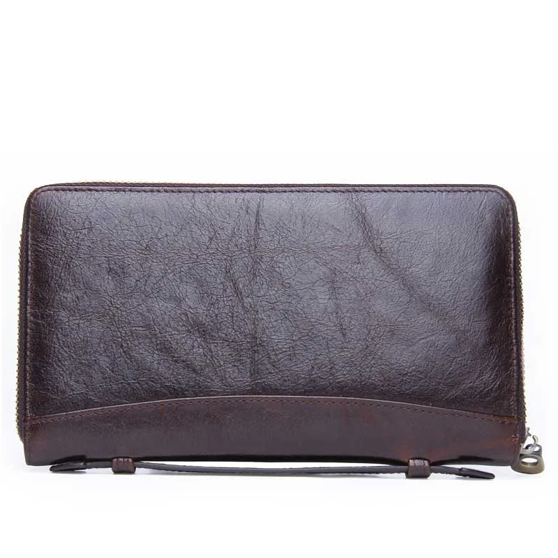 

Genuine Leather Man Wallet Wind Function Cowhide Business Affairs Hand Package