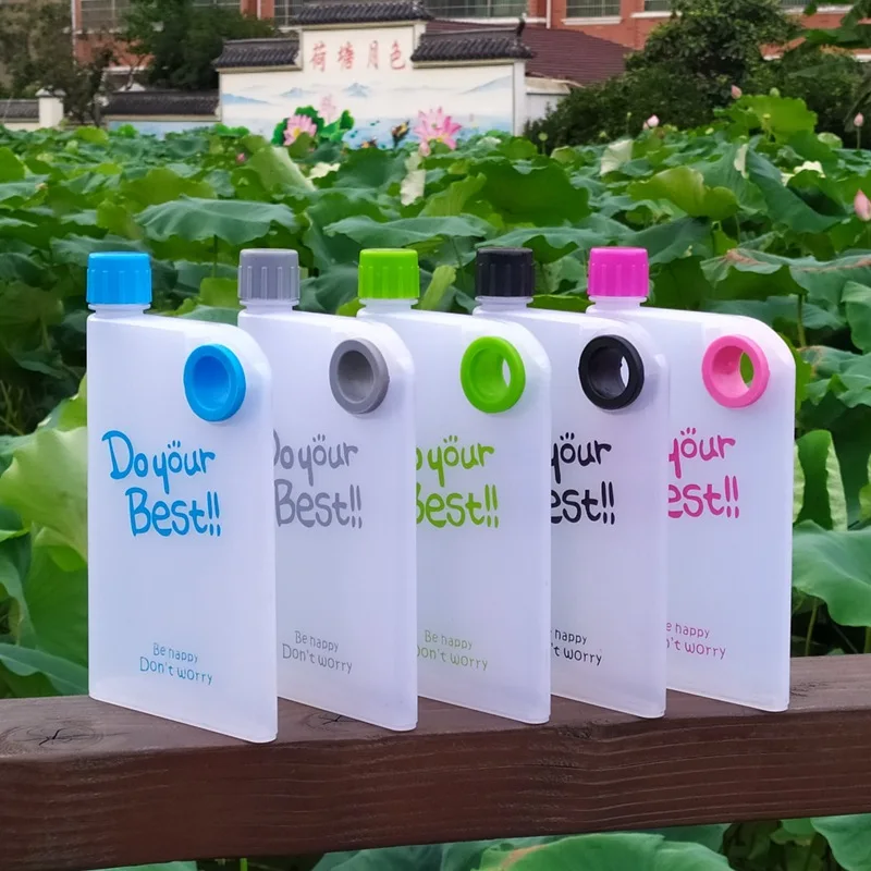 

Portable Book A5 A6 Paper Cup Botlte Flat Bottles Bpa Free Clear Pad Water Cups Drinks Kettle Notebook Drink Mug for Tea