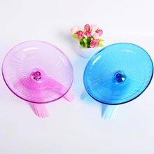 18 см ПЭТ беговое колесо хомяк диск Упражнение Спорт летающая тарелка для гербилов морские белки свиньи