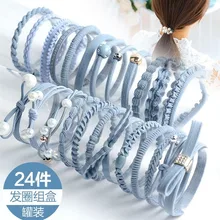 Повязка на голову, лента для волос, шнур, корейский стиль, простые универсальные, для девушек, завязка на голову, конский хвост, для взрослых, свежий головной убор, резиновая прокладка