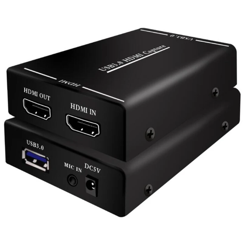 USB 3,0 HDMI адаптер для видеозахвата, коробка для записи, адаптер для Windows 7 8 10 HD видеозахвата