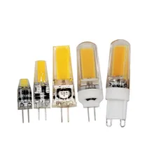 3w 6w 9w G4 G9 светодиодный светильник 12v DC/AC 220V AC 110V AC теплый белый игольчатый источник света