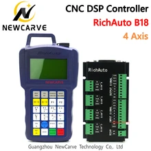 RichAuto DSP B18 4 osi CNC sterownik B18S B18E USB powiązania System kontroli ruchu do routera Cnc zastąpić A18 instrukcja NEWCARVE