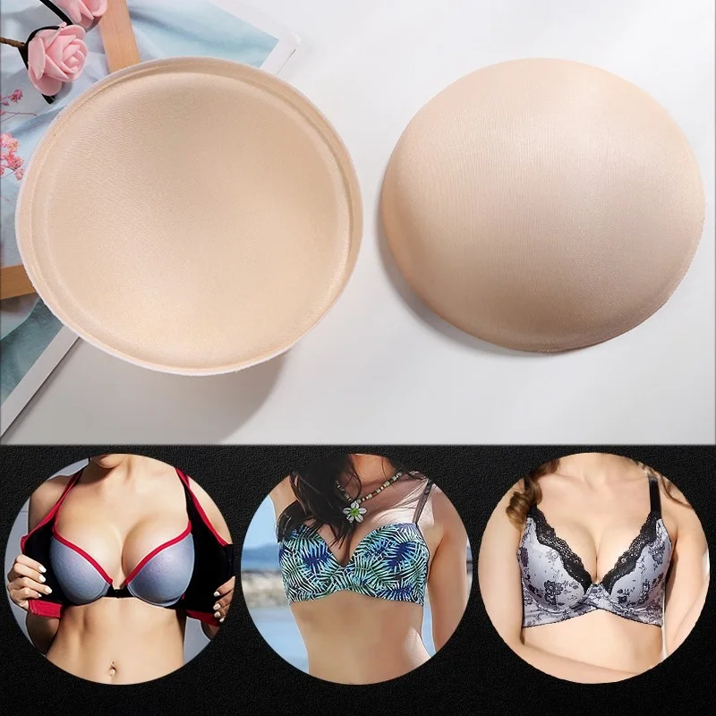 Bikini Bra Pad Round Triangle Cups Chest Push Up Insert Foam Pads for Swimsuit  Padding Accessories Removeable Enhancer Bra Pads - AliExpress