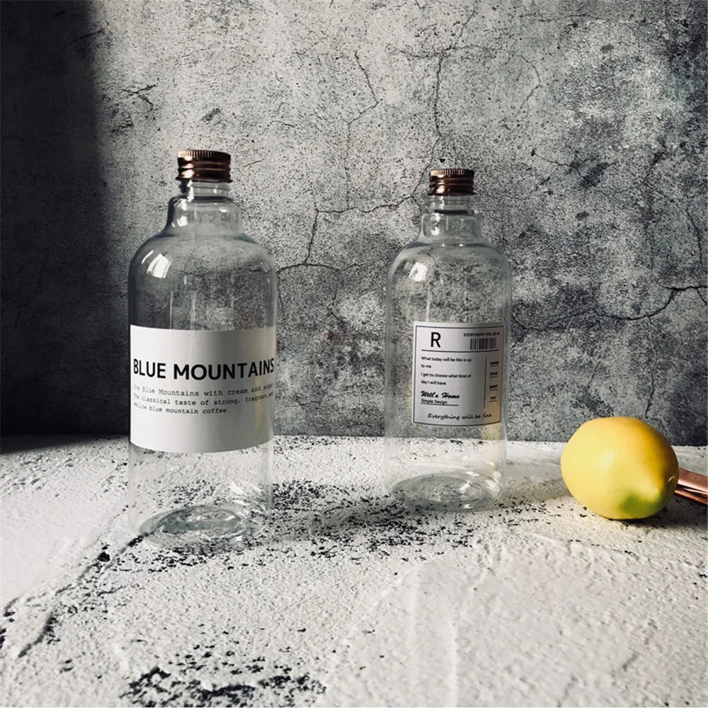 Шикарный Ins домашний дозатор для шампуня, мыла, бутылка, скандинавские пластиковые прозрачные переносные бутылки для хранения жидкого пресса 500 мл