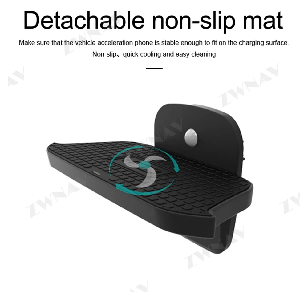 QI car Fast wireleess charger for BMW MINI F55 / F56 2017 2018 2019 Intelligent Infrared Fast Wireless Charging Car Phone Holder