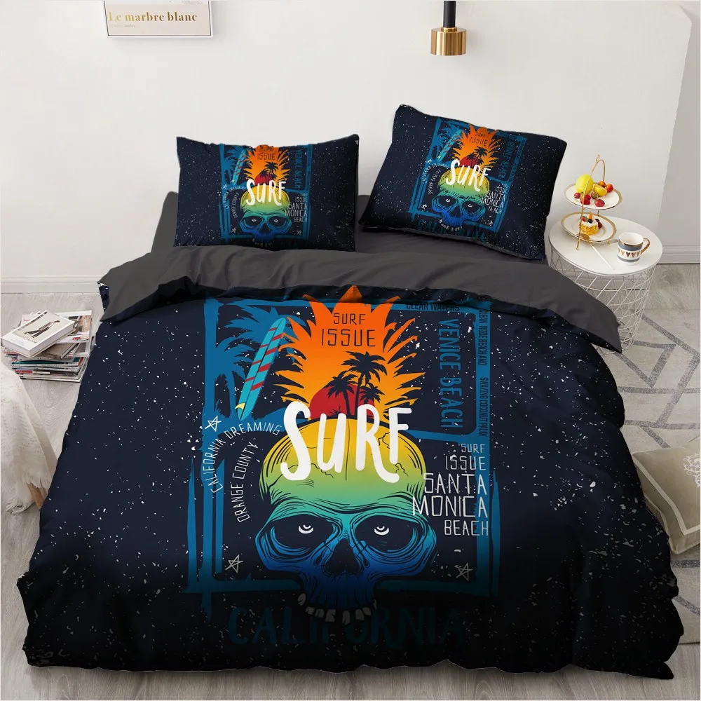 Simple Bedding Sets 3D Marbling Duvet Quilt Cover Set Comforter Bed Linen Pillowcase King Queen Full Double Home Texitle|Комплекты