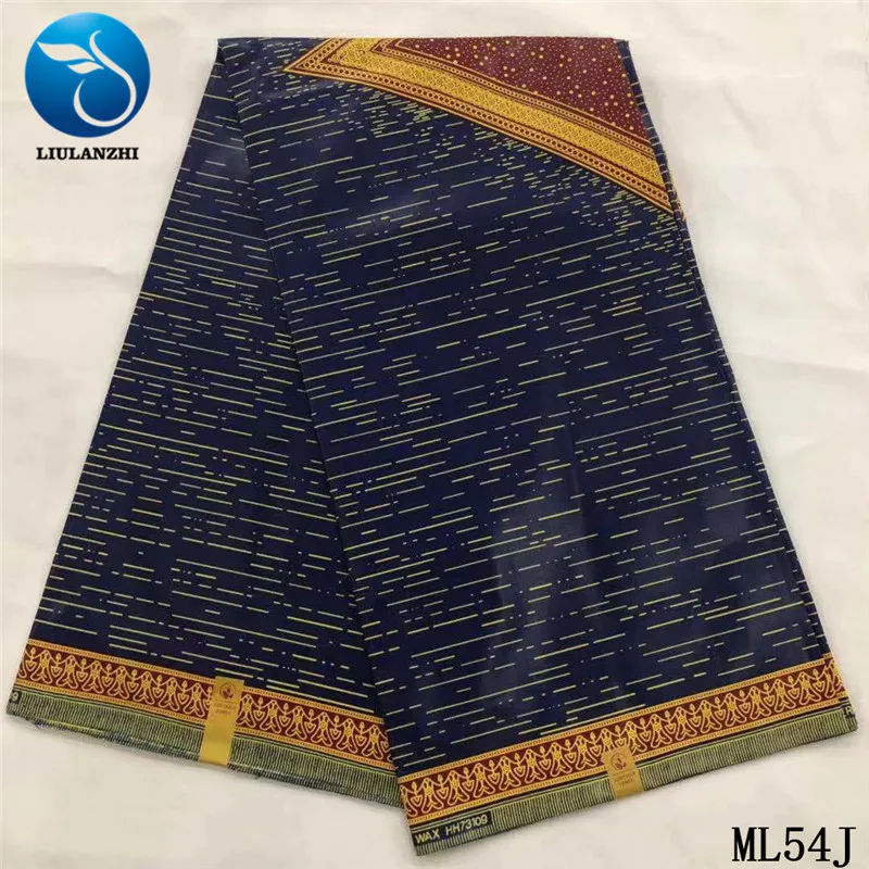 LIULANZHI настоящая восковая ткань s последний стиль Анкара восковая ткань для ткани Африканский парафинированный хлопок ткань для платья ML54J01-ML54J26