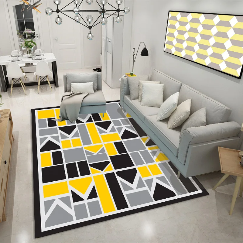 Геометрический INS прямоугольник современный коврик для дома комнаты ковер пол ковер для гостиной ковры для спальни кухонный коврик MT91
