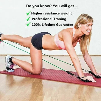 

Resistance Bands Fitness Tools Set Exercise Yoga Fitness Training Crossfit