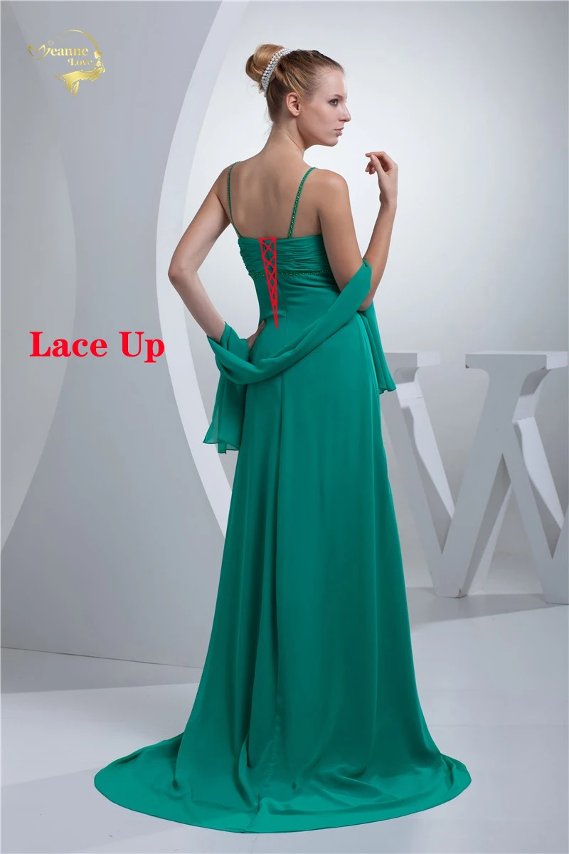 2019-New-Design-Vestido-De-Festa-Chiffon-Prom-Zipper-Back-V-Neck-Open-Formal-Long-Tail