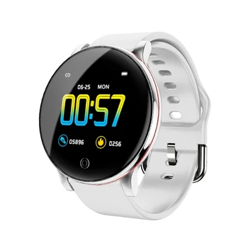 

ZL01 Dynamic Blood Pressure 20mm Detachable Strap Caller ID Display Music Control Bluetooth Pedometer Sport Smart Watch White
