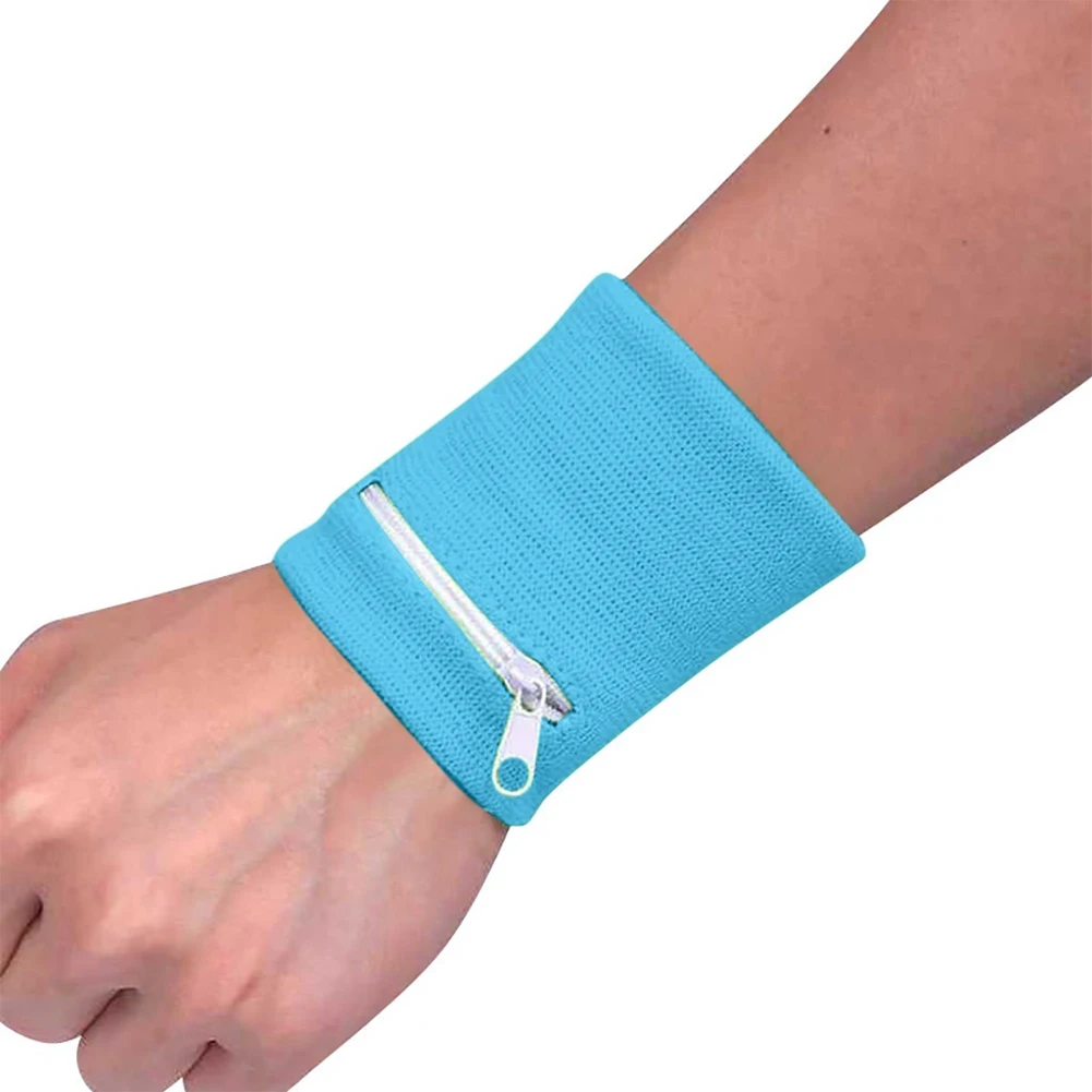 Zipper Wrist Wallet Pouch Running Sports Arm Band Bag For MP3 Key Card Storage Bag Case Badminton Basketball Wristband Sweatband