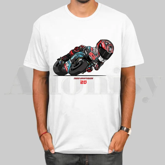 FABIO QUARTARARO LOGO French Movistar T Shirts Fashion Men and Women T-shirt Short Sleeve Unisex Tshirt Streetwear A