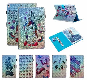 

For Samsung Galaxy Tab A 8.0 2017 T385 T380 Bling Bling Print Leather Smart Flip Wallet Stand Card Slot Flat Tablet Case Cover