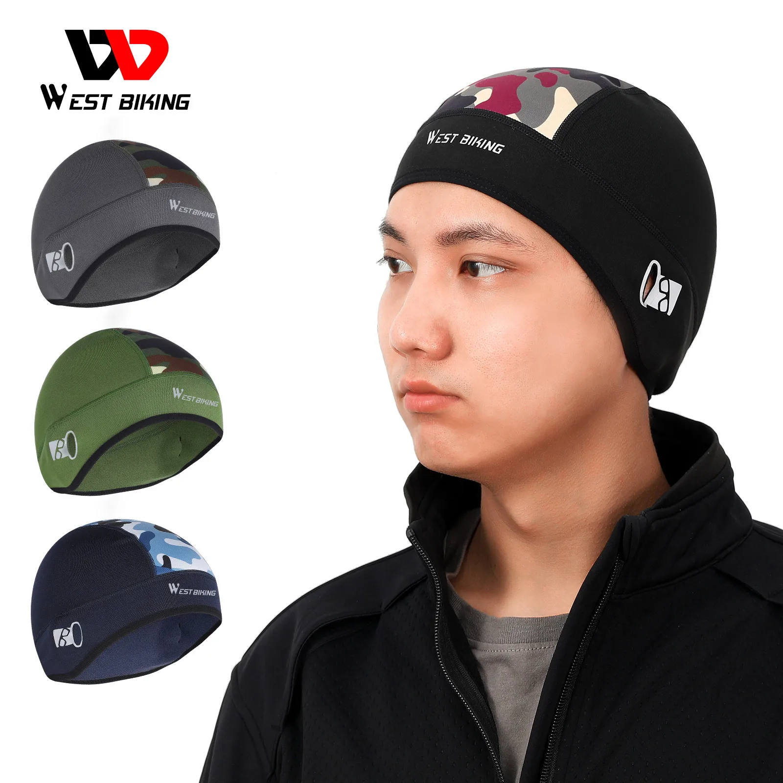 West Biking Winter Cycling Cap Thermal Windproof Sport Cap Running