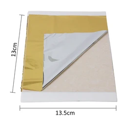 Gold and Silver Leaf Sheets - Premium Foil Paper for Arts, Crafts, and Decor (Gold silver)