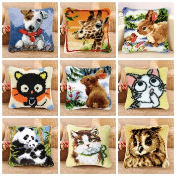 

Cute Panda Foamiran For Needlework For carpet embroidery pillows Latch Hook Kit Tapis Crochet Button Cushion Animal Package