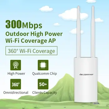 

CF-EW71 Stable Model Wifi Extender High Power Outdoor Wireless AP Waterproof Wifi Router 300Mbps 2.4G Dual 5dbi External Antenna