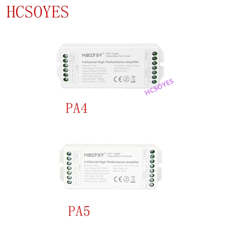 MIBOXER PA4 PA5 4 канальный высокопроизводительный светодиодный полосы усилитель 5