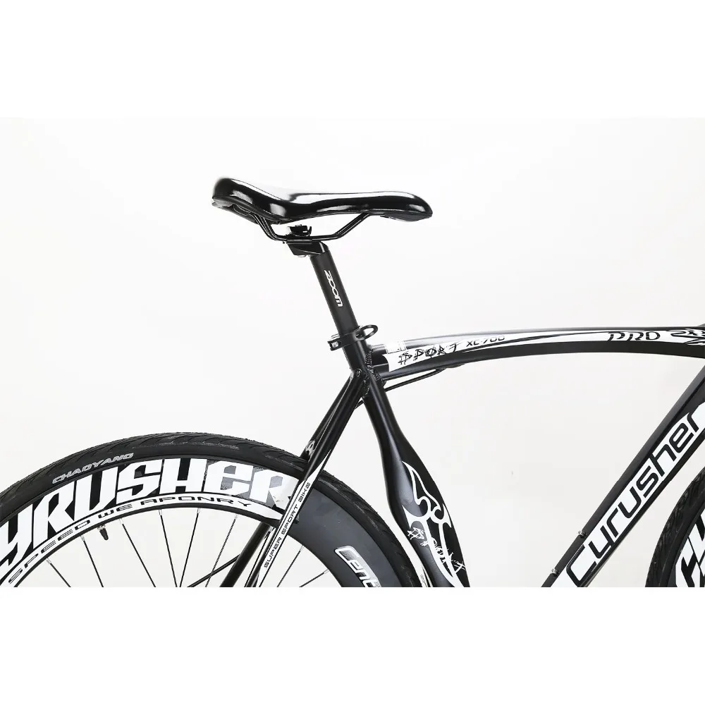 Cyrusher XC700 дорожный велосипед 700C светильник алюминиевая рама+ вилка+ руль велосипедный шоссейный скоростной велосипед гоночный мужской механический дисковый тормоз