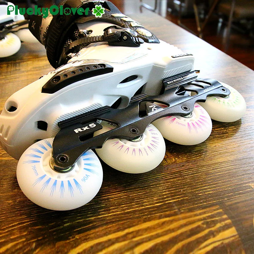 8 Pack Light Up Inline Skate Wheels Replacement 64mm 72mm 76mm 80mm