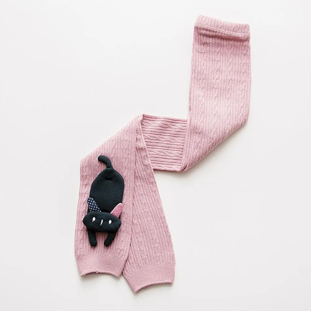 pink Хлопковые трикотажные штаны для малышей; обтягивающие леггинсы для маленьких девочек; эластичные теплые детские штаны длиной до щиколотки; сезон осень-зима; Детские От 1 до 8 лет - Цвет: pink