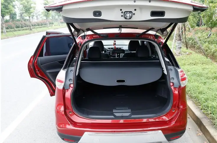 

Rear Parcel Shelf Trunk Cover Material Curtain Rear Curtain Retractable Spa Car styling FOR Nissan X-Trail 2014 2015 2016 2017