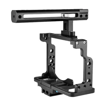 

SLR Camera Cage Portable Protection Cover Frame With 1/4 ,3/8 Threaded Hole Cold Shoe Slot Positioning Hole For Nikon Z6 Z7
