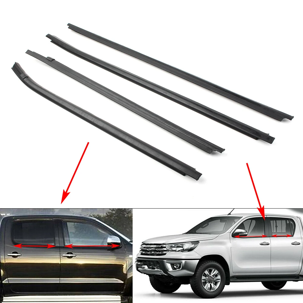 Car Door Window Seal Belt Molding Weatherstrip Moulding Trim For Toyota