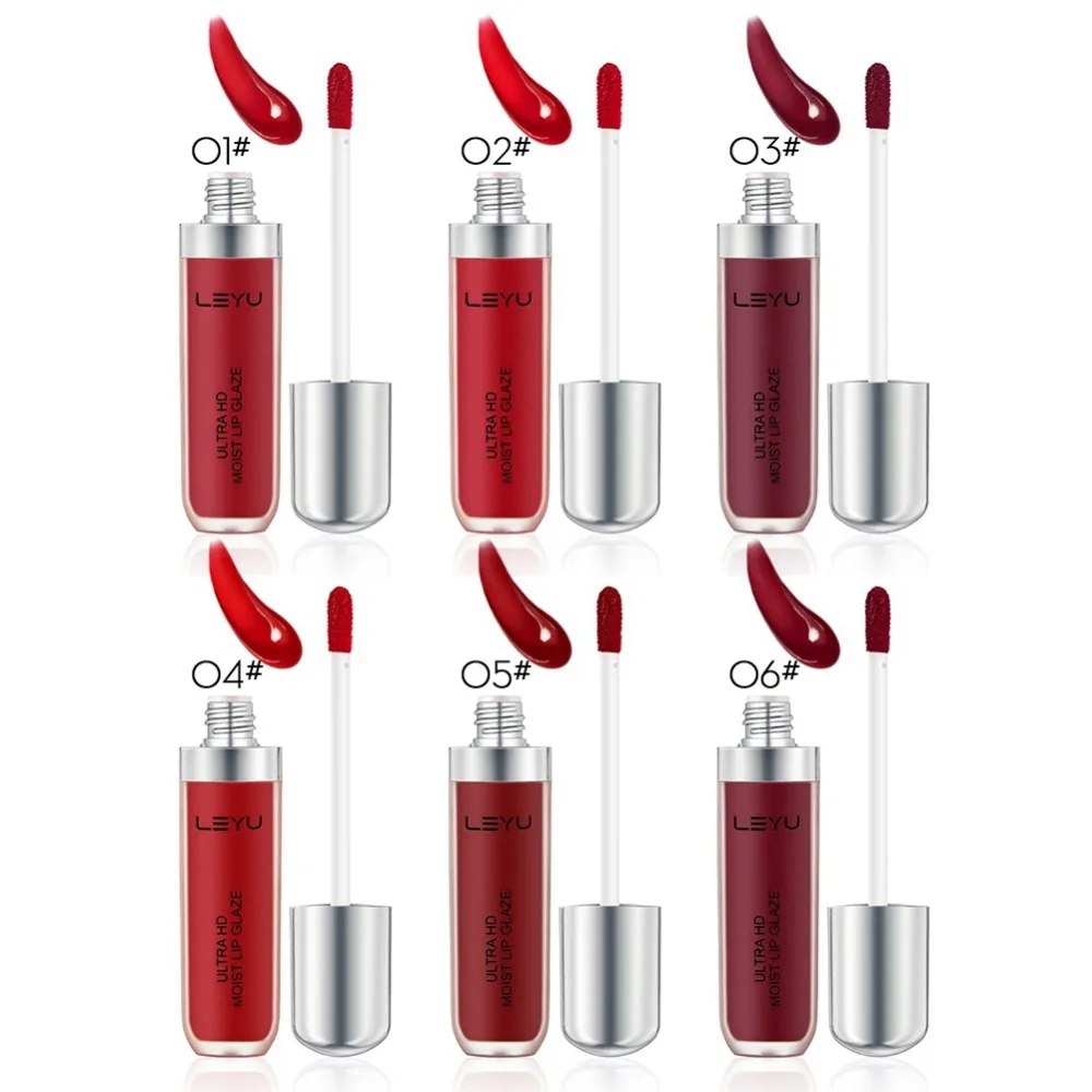 Lips Makeup 6 Colors Liquid Lipstick Matte Lip Gloss Tint Long Lasting Moisturizing Non-stick Cup Lip Glaze maquiagem