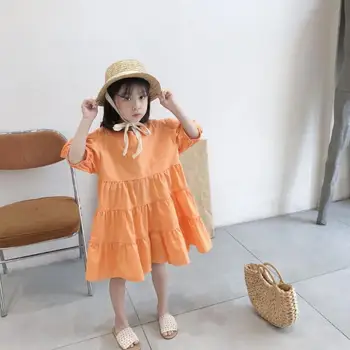 

2020 New Wholesale Baby Girls Ruffles Dress Summer Kids Girls Dresses 1-6 Years