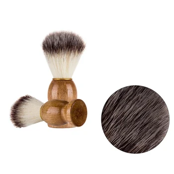 

Men Shaving Brush Nylon Hair Shave Wooden Handle Facial Beard Cleaning Appliance High Quality Pro Salon Tool Safety Razor Brush