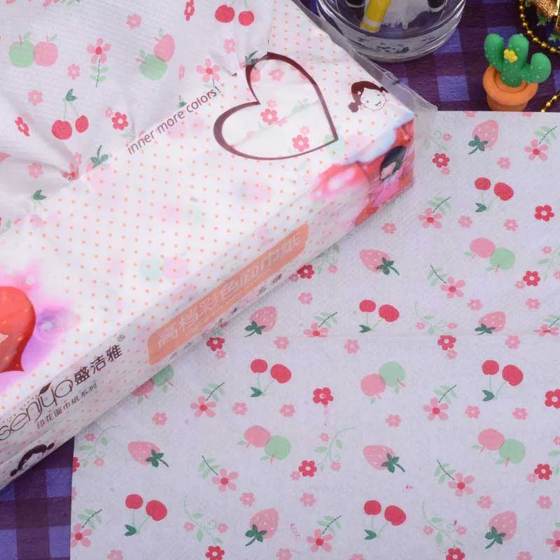 2 Pack Of Printing Paper Colored Facial Tissue 150 Household Paper Toilet Napkin Car