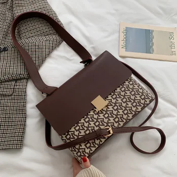 

Large bag women's bag 2020 new fashion texture wide shoulder belt single shoulder bag cross body Tote Bag