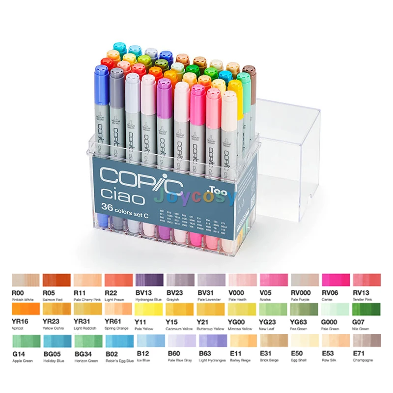 Copic chao 36B set without case 旧タイプ コピックチャオ ケースなし