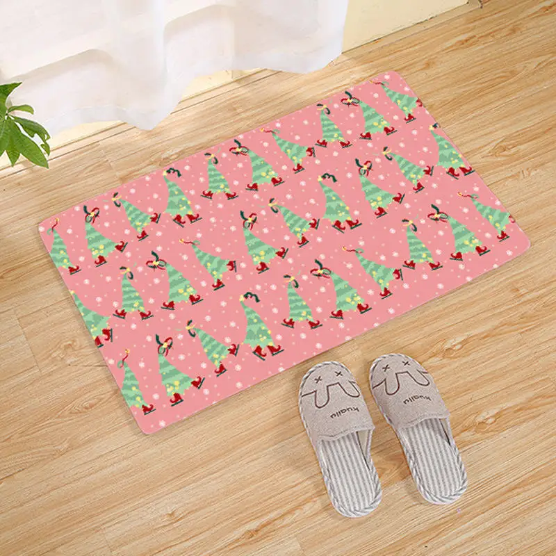 Home Textile 3D Carpet Indoor Door Mat Kitchen Bathroom Bedside Mats Rug Soft Flannel Christmas Dining Living Room Carpets - Цвет: No.12