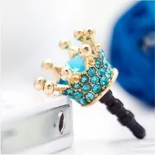 Модные Стразы Crown 3,5 мм Пылезащитная заглушка для наушников